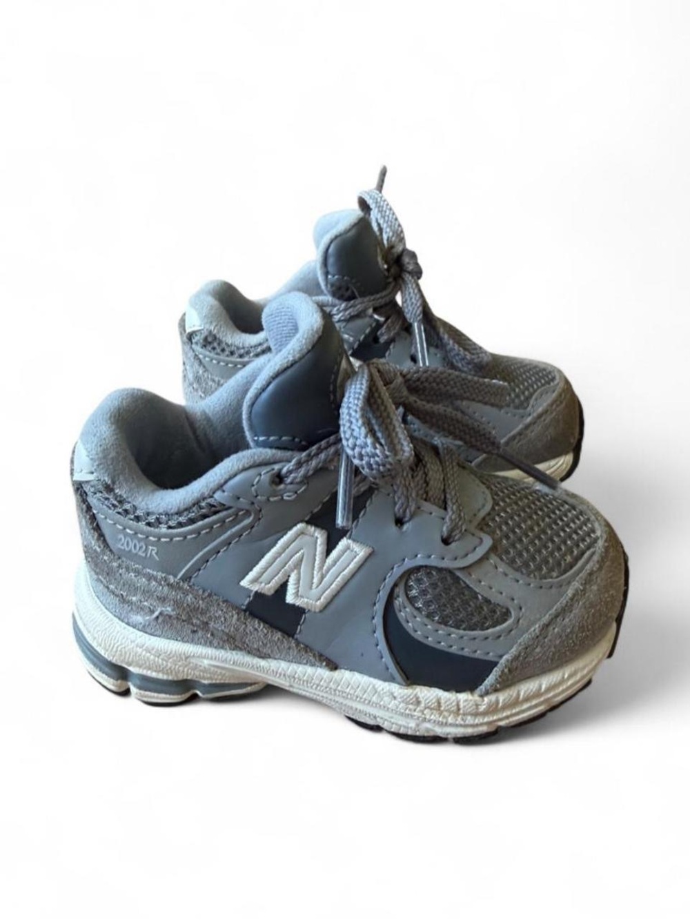 New Balance Kids Gray 2002R Style Sneakers